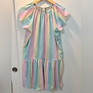 Rockets of Awesome Rainbow Ombre Dress NWT Sz14